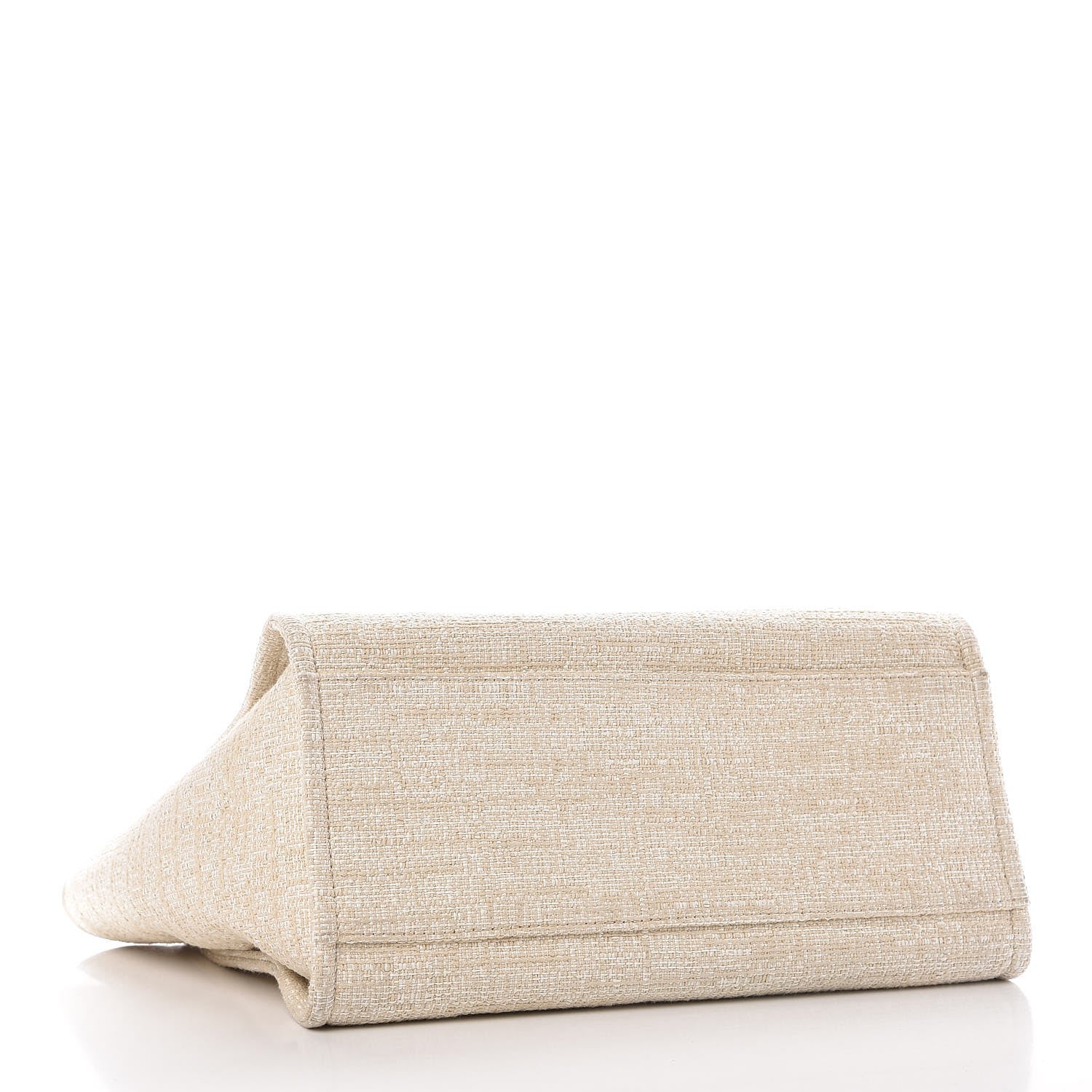 Chanel Canvas Large Deauville Tote Light Beige 4 of 12