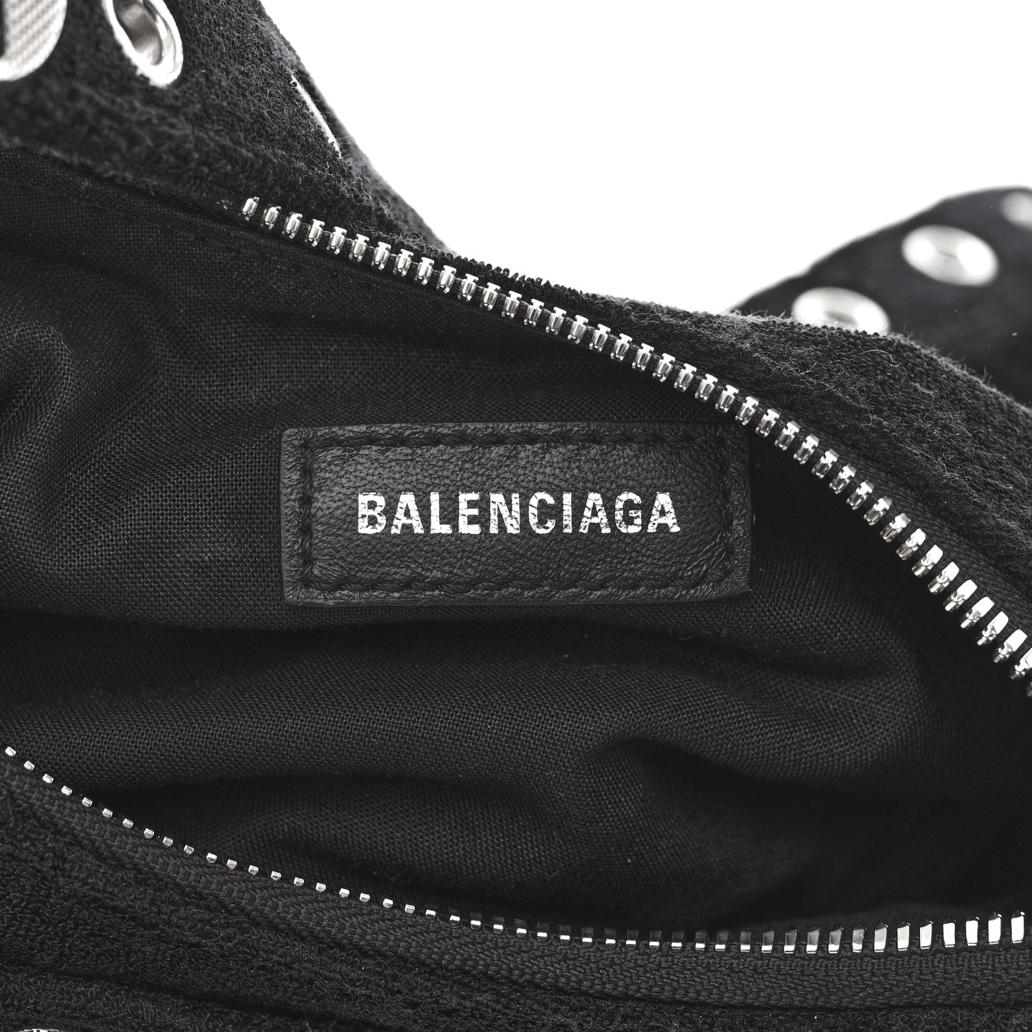 Balenciaga Terry Cloth Le Cagole Shoulder Bag XS Black 6 of 11