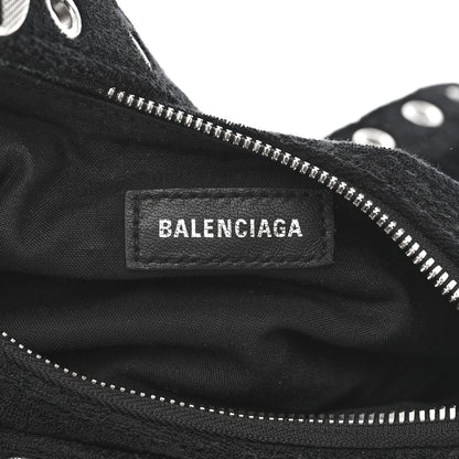 Balenciaga Terry Cloth Le Cagole Shoulder Bag XS Black 6 of 11