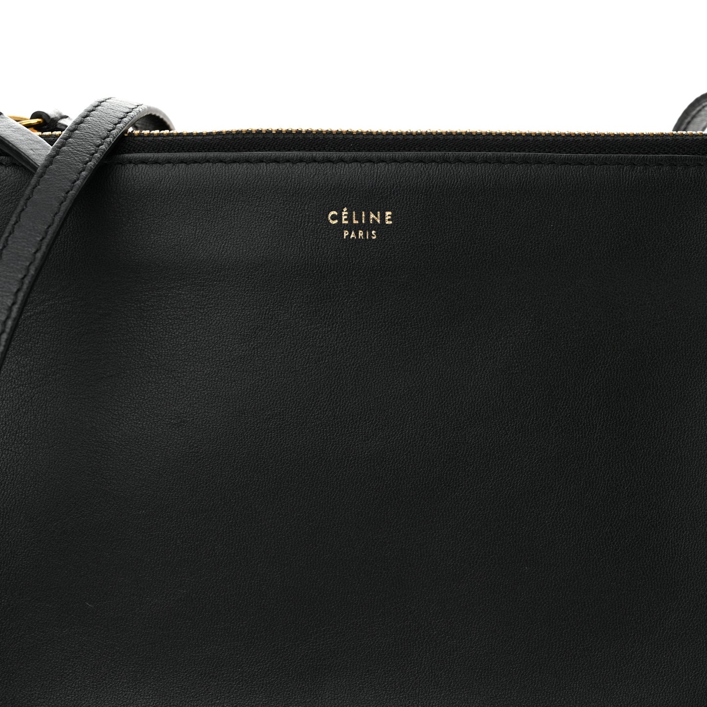 Lambskin Small Trio Crossbody Bag Black