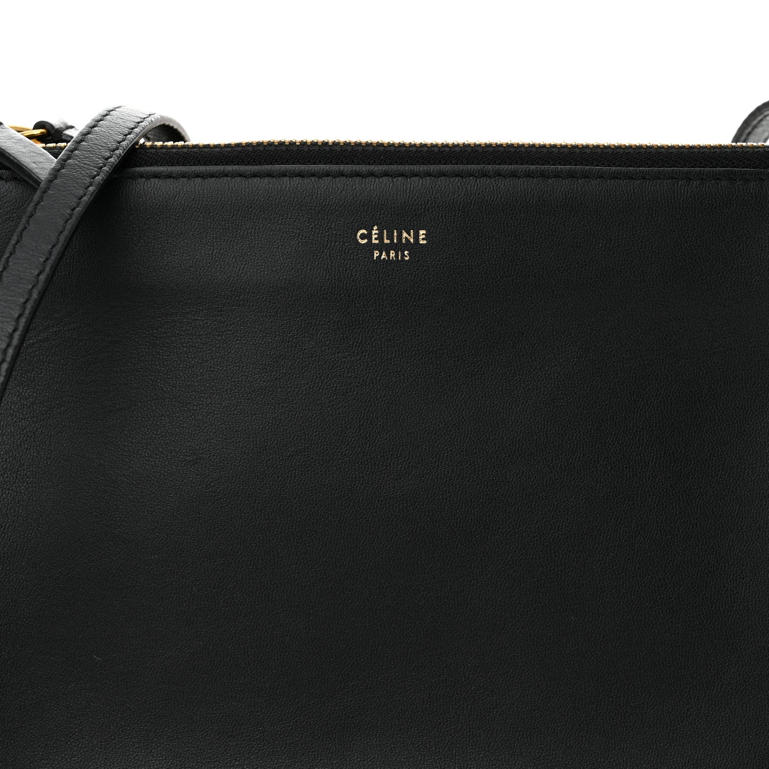 Celine Lambskin Small Trio Crossbody Bag Black 10 of 14