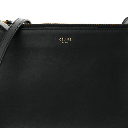 Celine Lambskin Small Trio Crossbody Bag Black 10 of 14