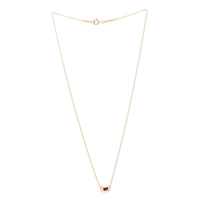 Tiffany 18K Rose Gold 9mm Elsa Peretti Bean Pendant Necklace 2 of 6