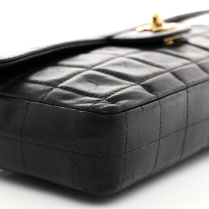 Chanel Lambskin East West Chocolate Bar Flap Black 9 of 10