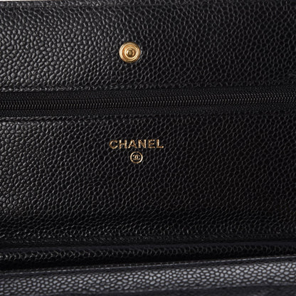 Chanel Caviar Quilted Wallet On Chain WOC Black 6 of 9