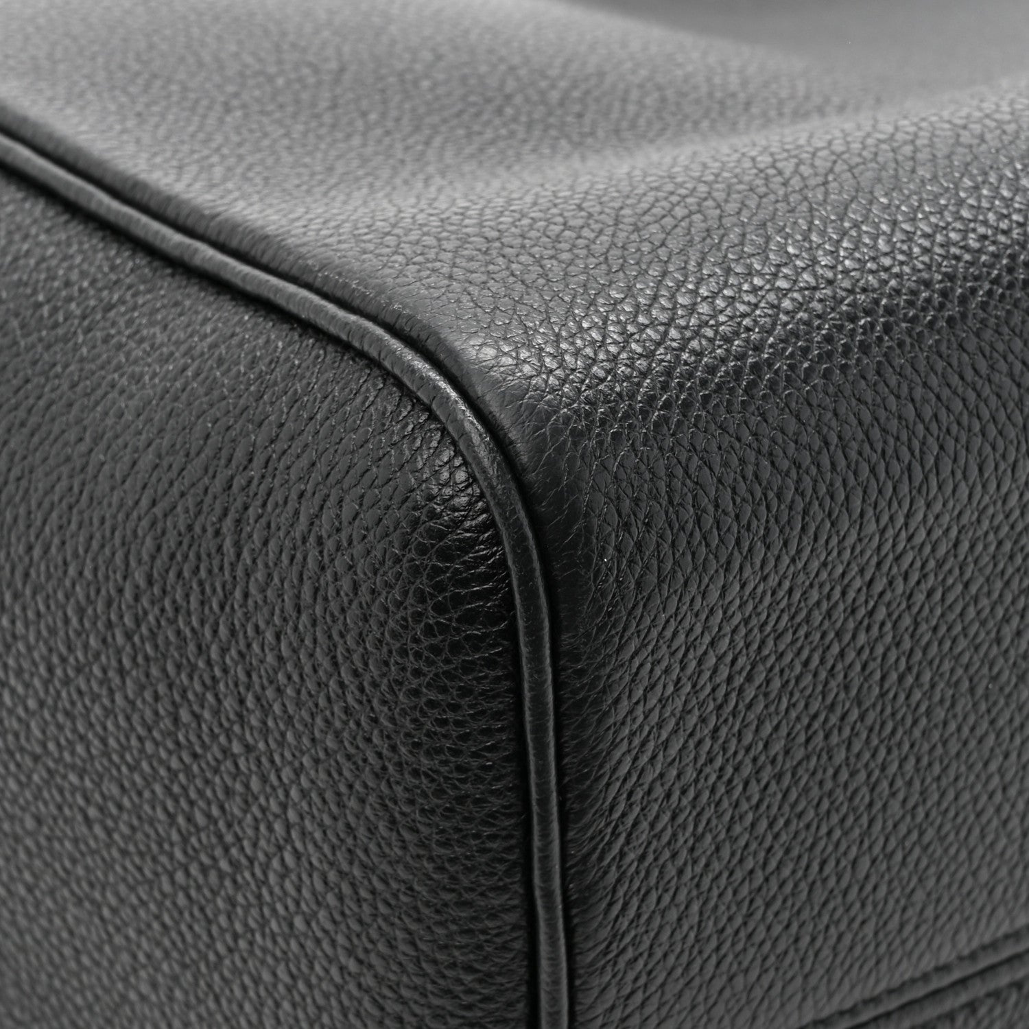 Celine Smooth Calfskin Cuir Triomphe Cabas Drawstring Black 13 of 13