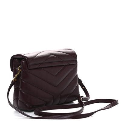 Saint Laurent Calfskin Y Quilted Monogram Toy Loulou Monogram Crossbody Bag Rouge Legion 3 of 13