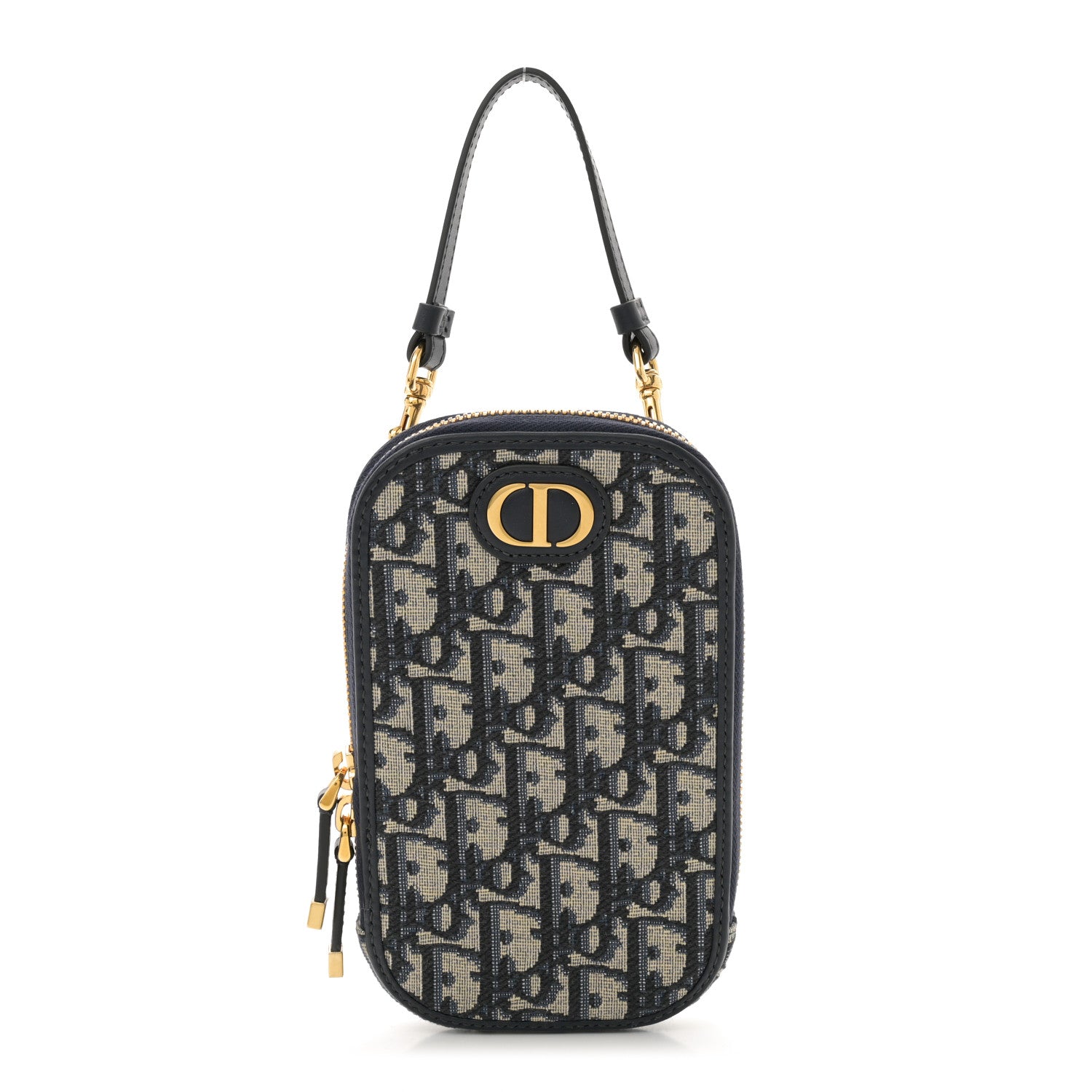 Christian Dior Oblique 30 Montaigne Phone Holder Blue 1 of 10