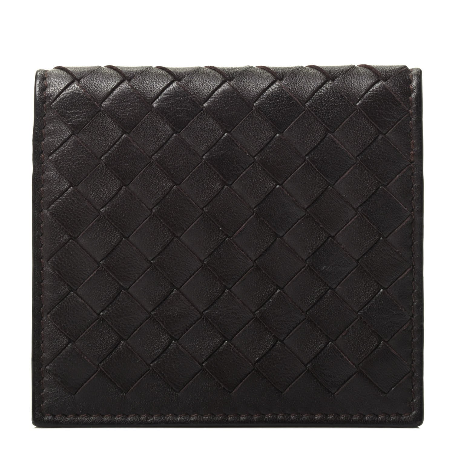 Bottega Veneta Nappa Intrecciato Card Holder Ebano 1 of 3