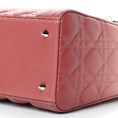 Christian Dior Lambskin Cannage Gradient Medium Lady Dior Pink 9 of 9