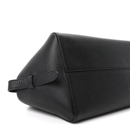 The Row Grained Calfskin East West Bowling Bag Black 8 of 9