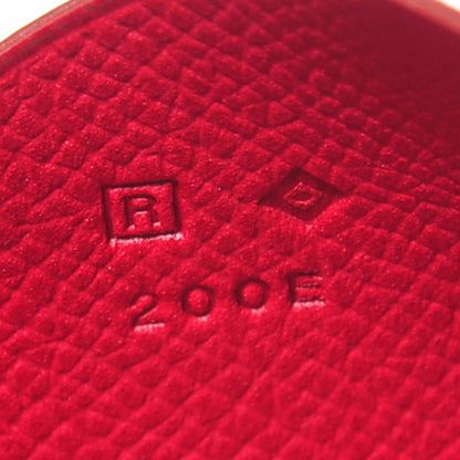 Hermes Epsom Calvi Card Case Rubis 5 of 8