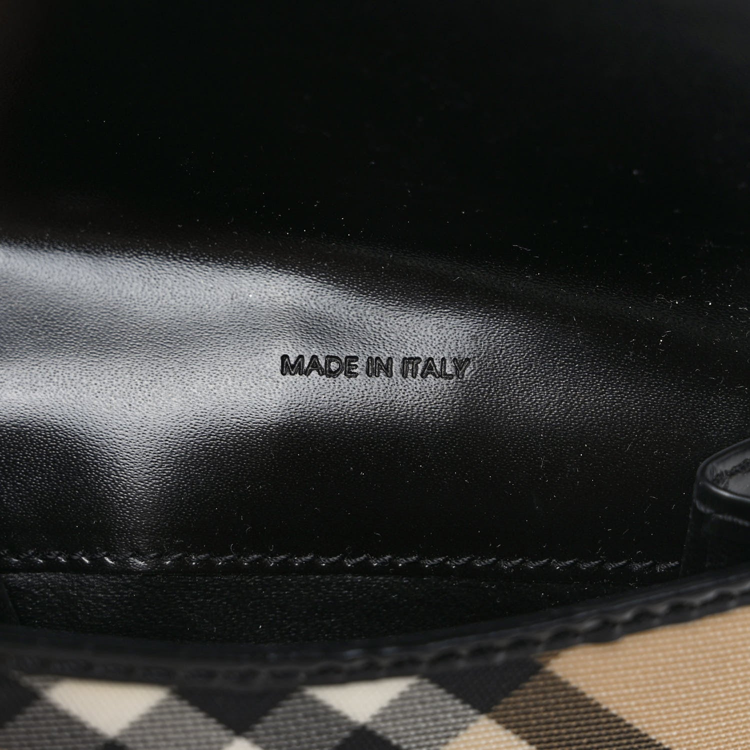 Burberry Nova Check Compact Wallet Black 8 of 9
