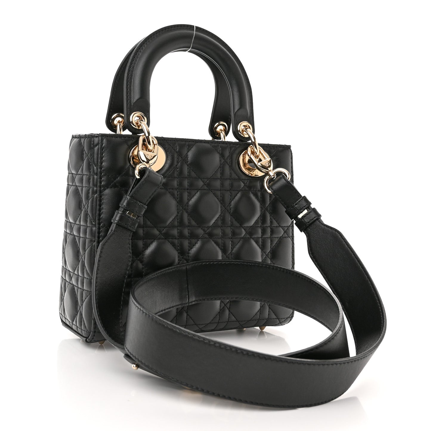 Lambskin Cannage Small My ABCDior Lady Dior Black