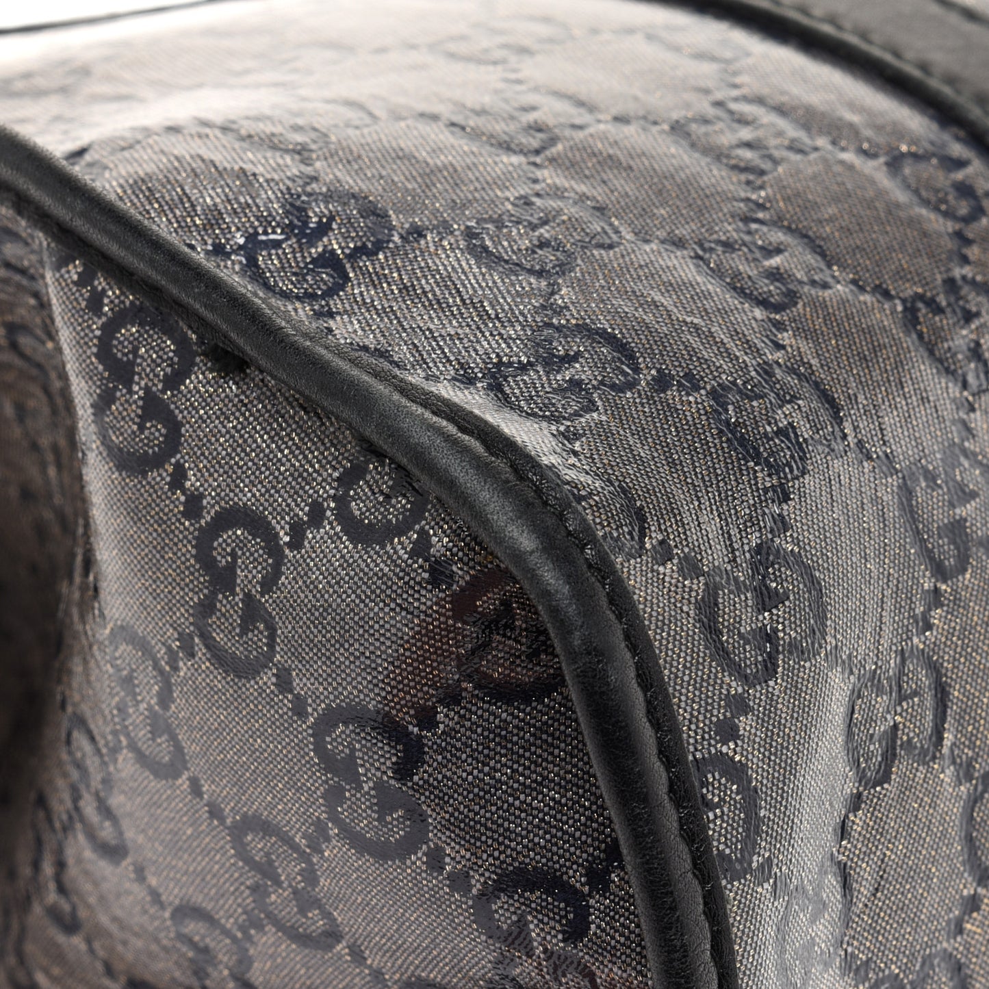 Crystal Monogram Large Joy Shoulder Bag Black