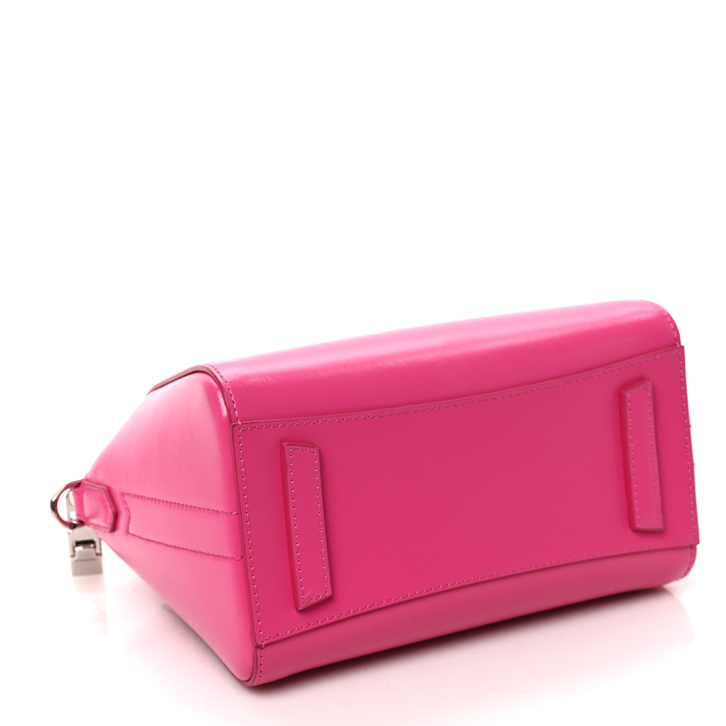 Shiny Lord Calfskin Mini Antigona Neon Pink