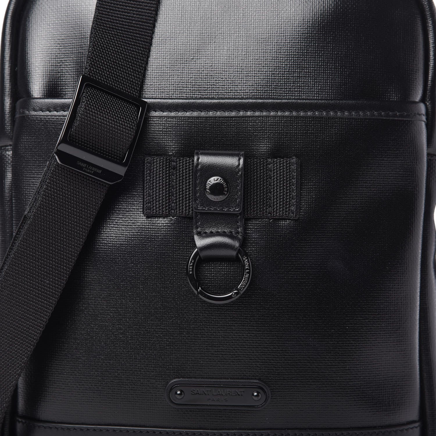 Saint Laurent Coated Canvas Rivington Race Pouch Black 10 of 10