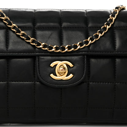 Chanel Lambskin East West Chocolate Bar Flap Black 8 of 10