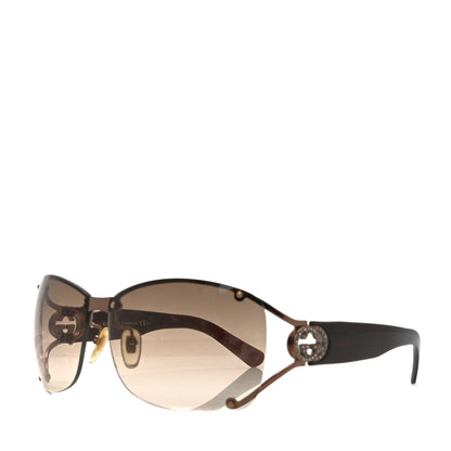 Gucci Crystal GG Sunglasses GG2820/F/S Brown 1 of 7