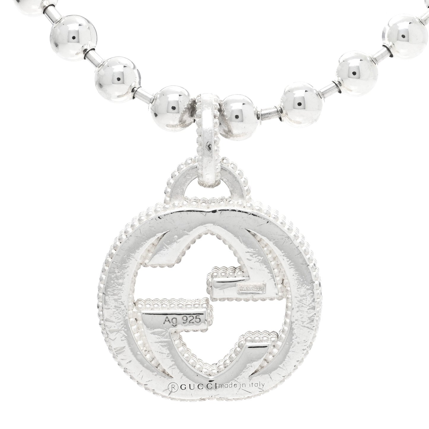 Sterling Silver Interlocking GG Bracelet