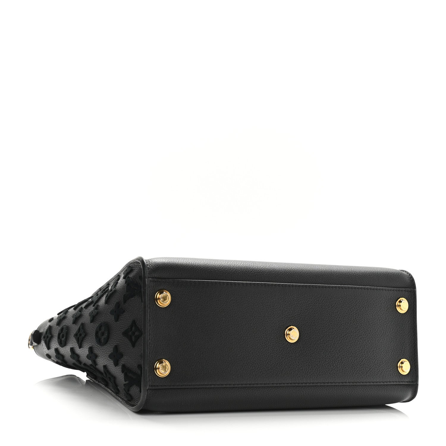 Louis Vuitton Calfskin Monogram Tufting On My Side Black 4 of 10