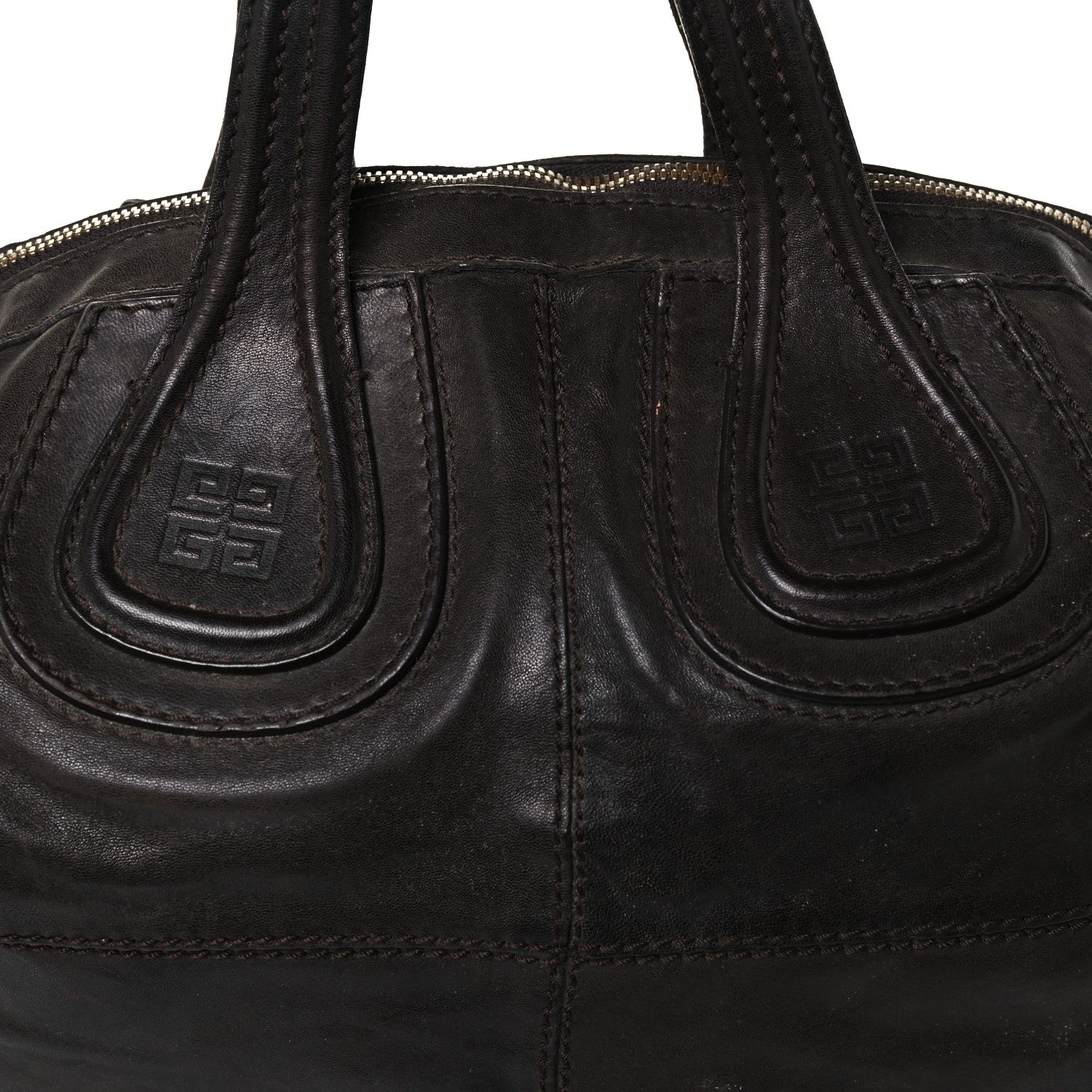 Givenchy Wrinkled Lambskin Medium Nightingale Dark Brown 6 of 10