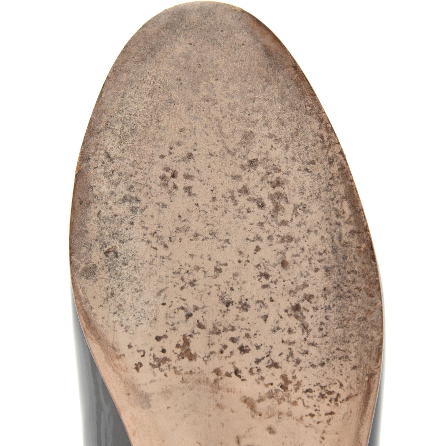 Chanel Patent Calfskin CC Cap Toe Ballerina Flats 35.5 Dark Grey 8 of 14