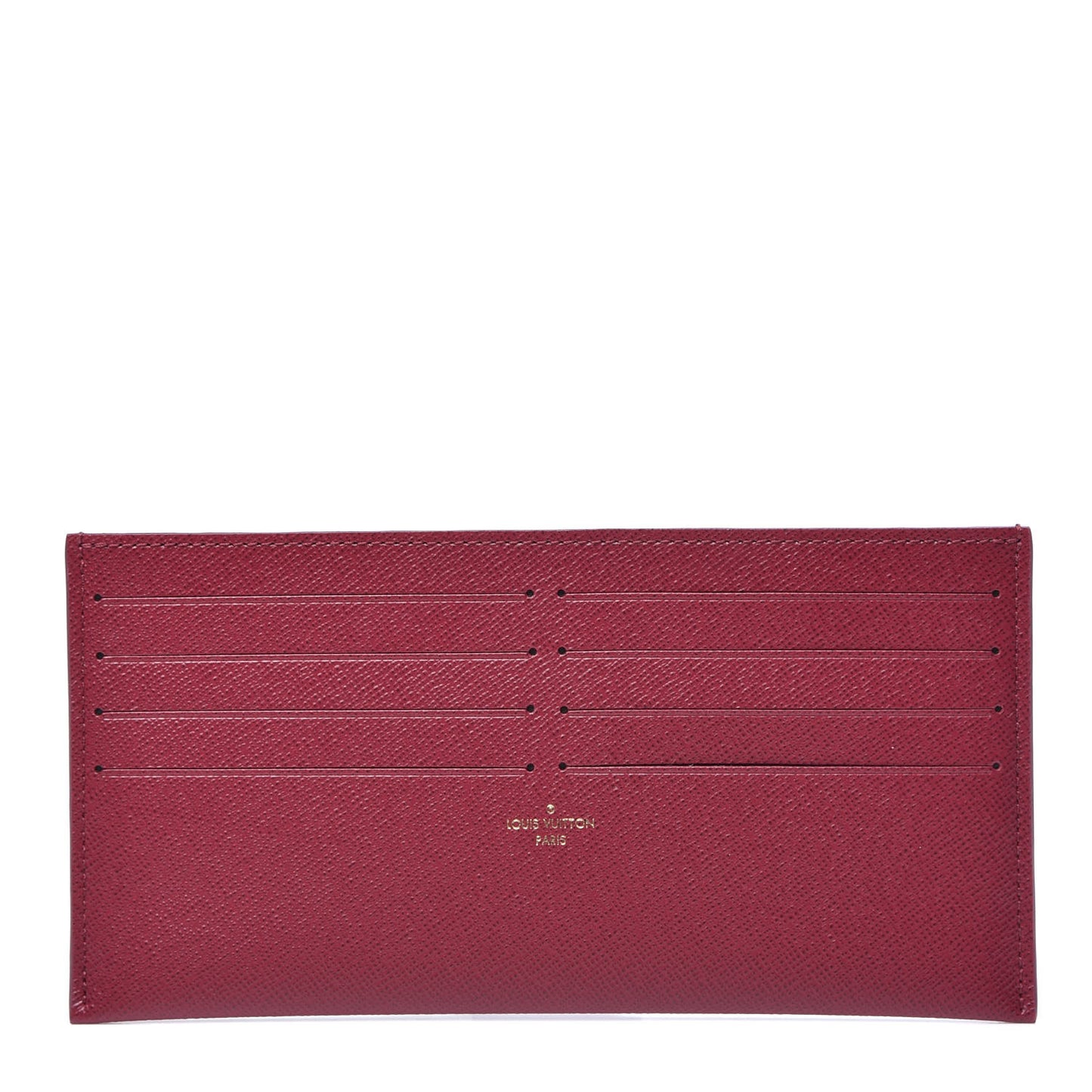 Calfskin Felicie Card Holder Insert Fuchsia