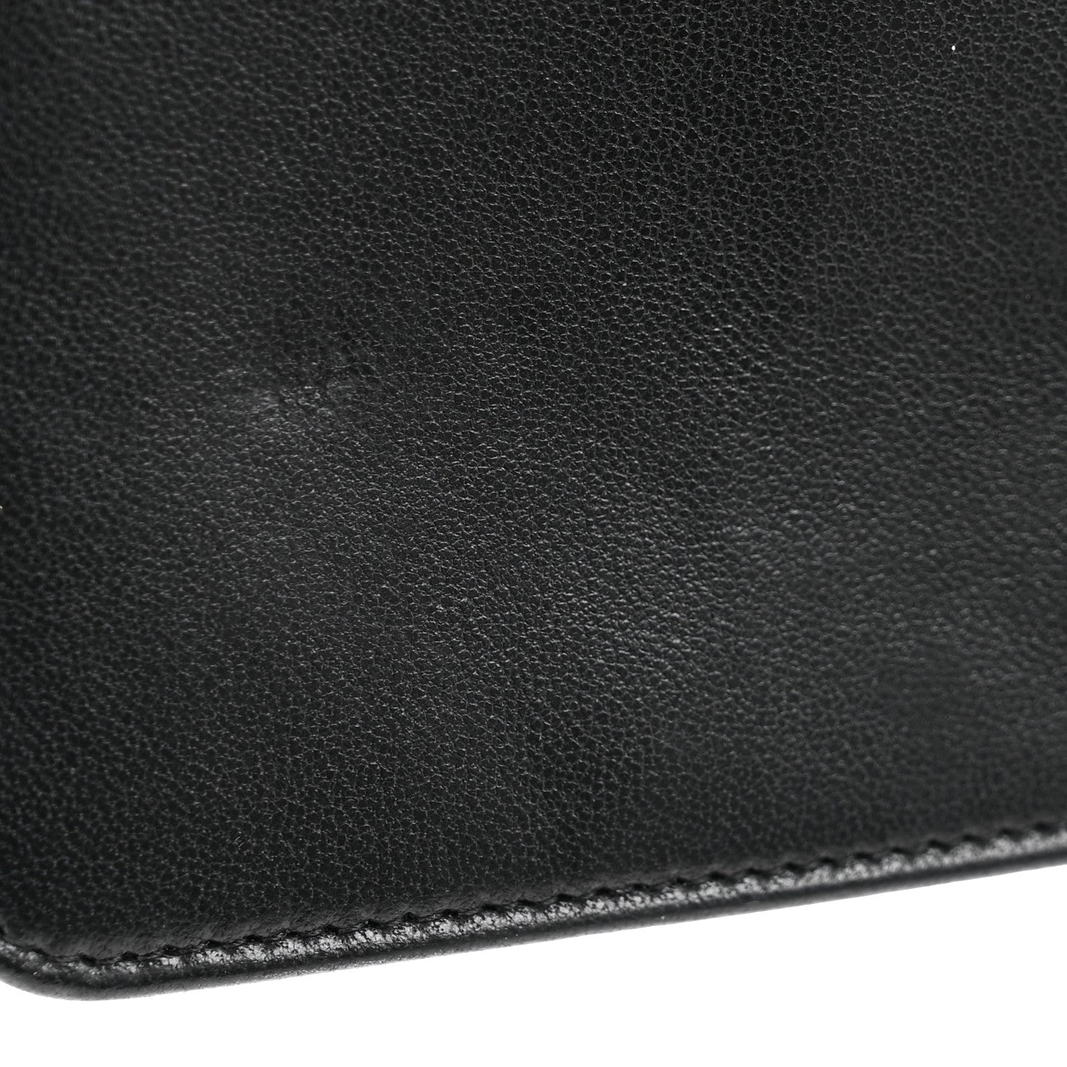 Chanel Caviar Sheepskin Chevron Quilted Vintage Mademoiselle Wallet On Chain WOC Black 12 of 14