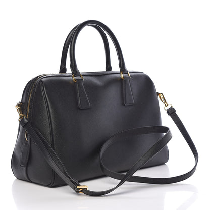 Prada Saffiano Lux Bowler Black 3 of 10