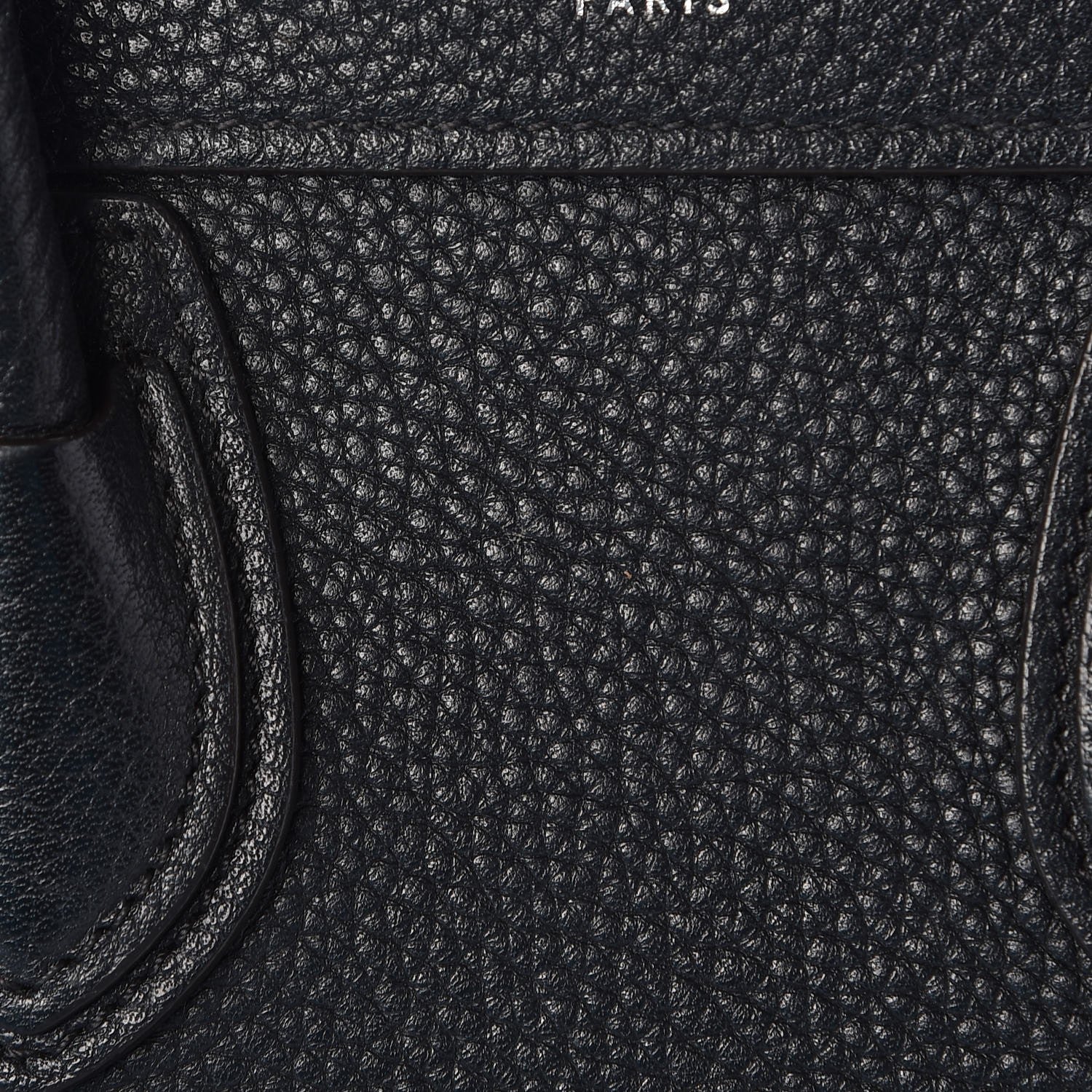 Celine Drummed Calfskin Nano Luggage Black 10 of 14