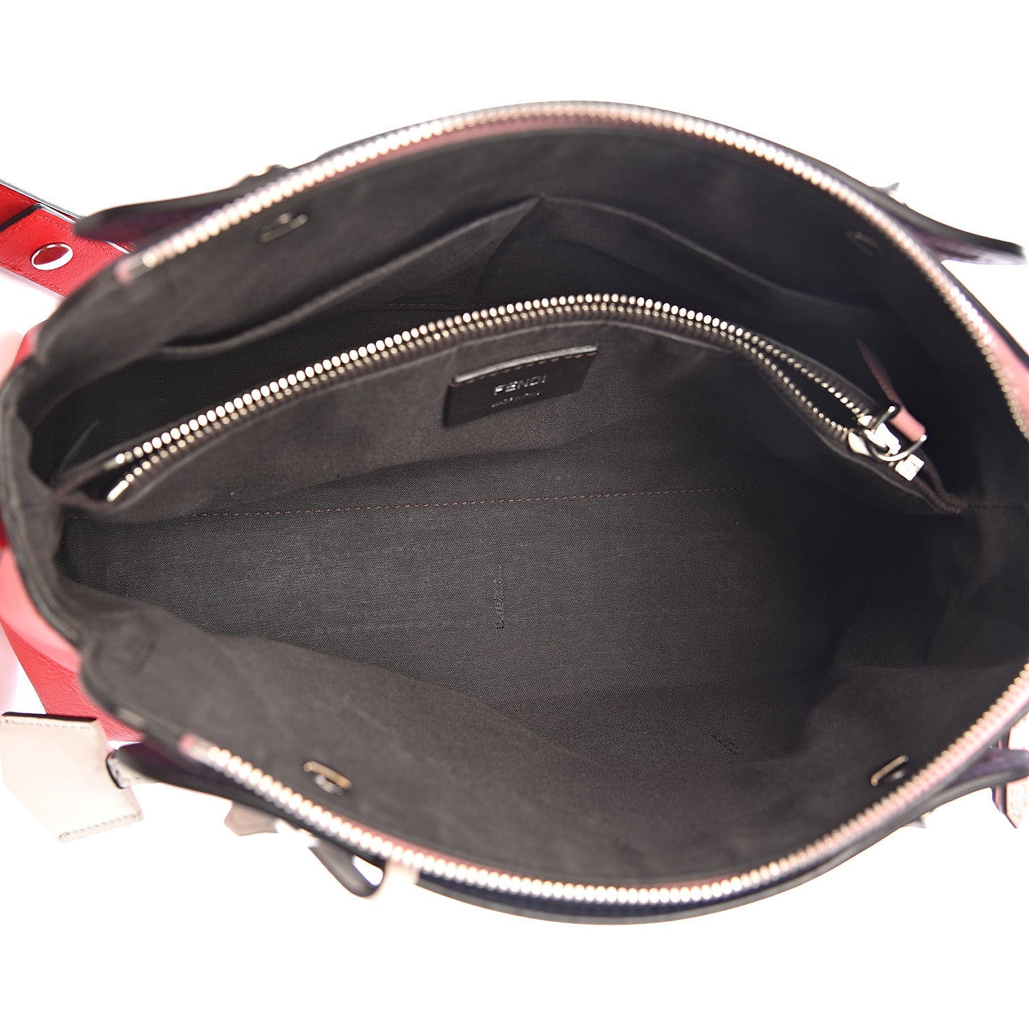 Fendi Vitello Dolce 4 Color Medium By The Way Boston Bag Caipiroska Blue Multicolor 4 of 11