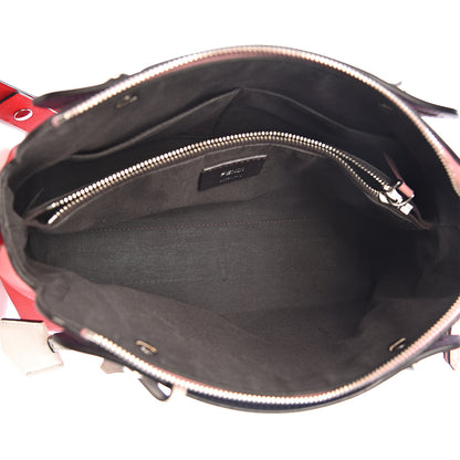 Fendi Vitello Dolce 4 Color Medium By The Way Boston Bag Caipiroska Blue Multicolor 4 of 11