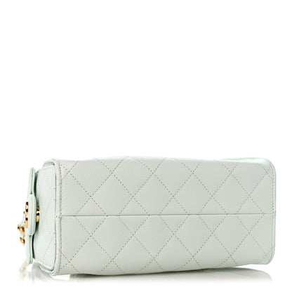 Chanel Caviar Quilted Mini Chanel 25 Handbag Light Green 4 of 10