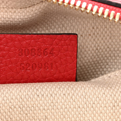 Gucci Pebbled Calfskin Small Soho Disco Bag Tabasco Red 7 of 10