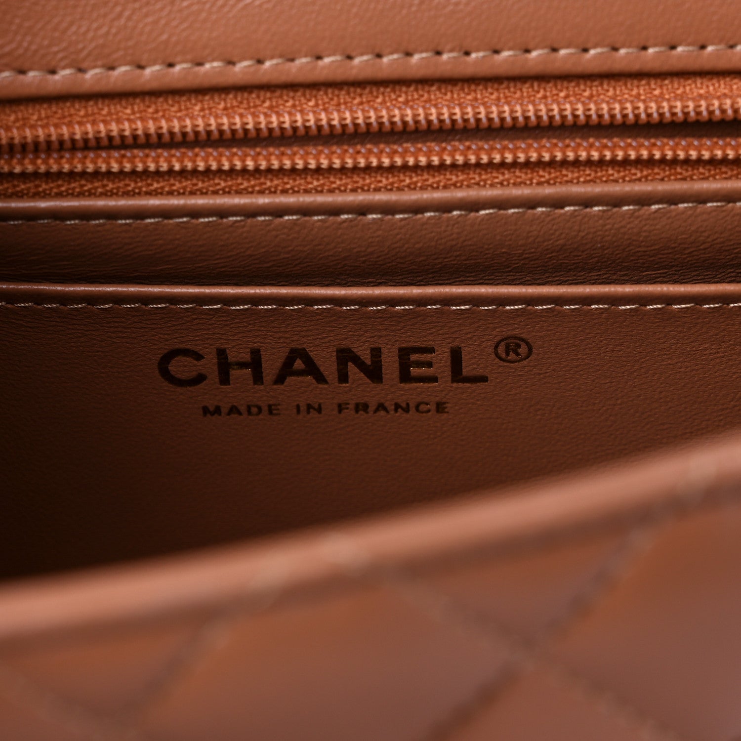 Chanel Lambskin Quilted Mini Square Flap Brown 6 of 10