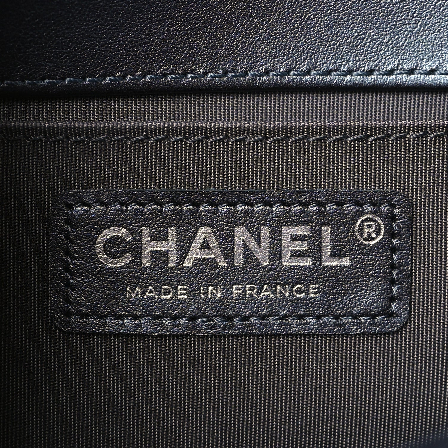 Chanel Calfskin Crystal Quilted Medium Boy Flap Charcoal 6 of 11