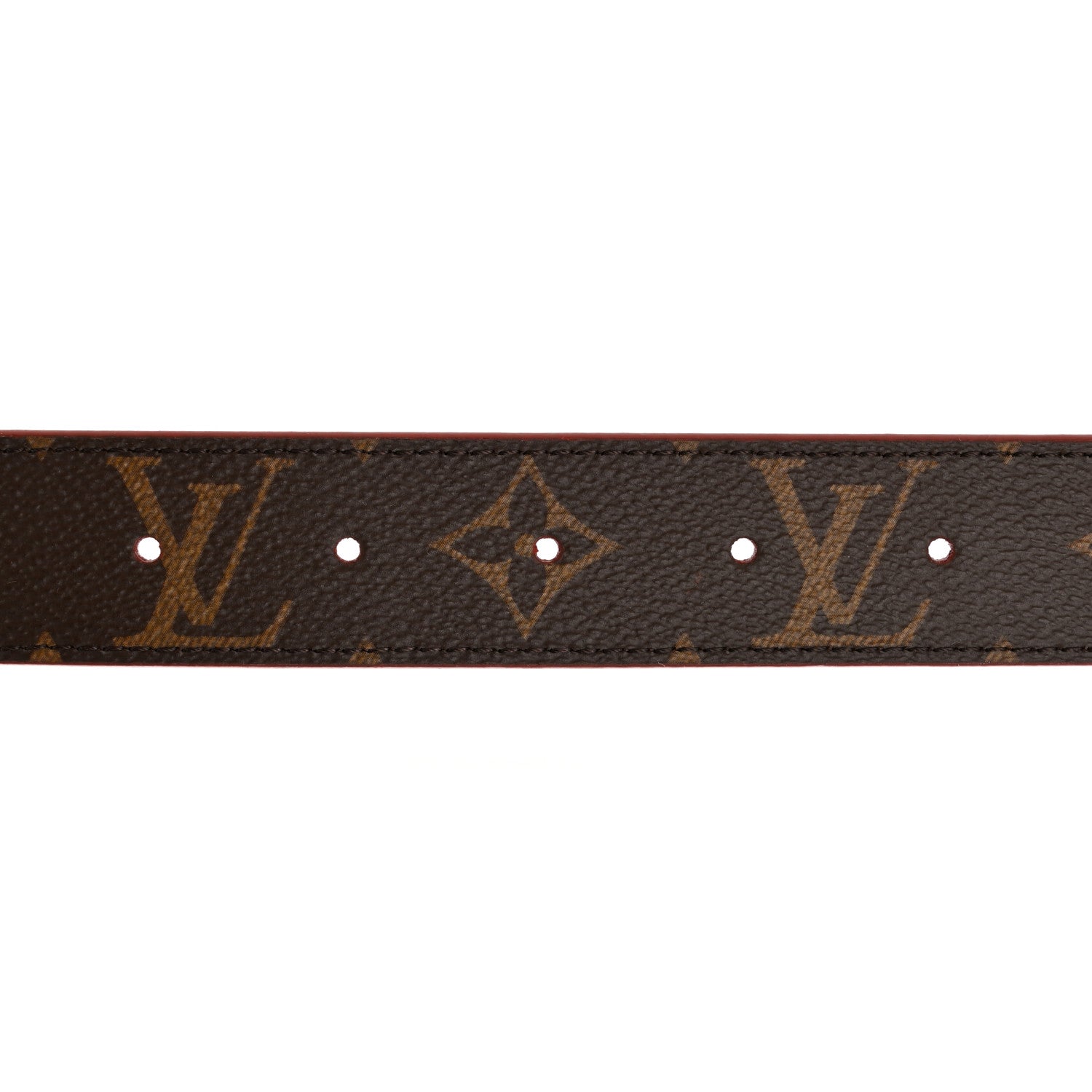 Louis Vuitton Calfskin Monogram 30mm LV Initiales Reversible Belt 85 34 Fuschia 5 of 8