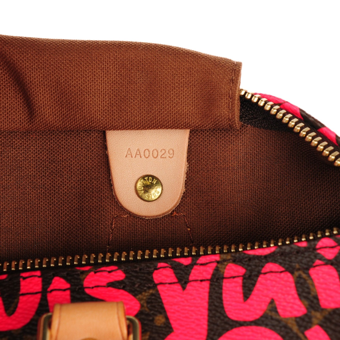 Monogram Graffiti Speedy 30 Fuchsia