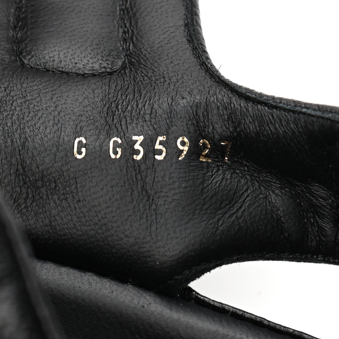 Grained Calfskin Velcro Dad Sandals 37.5 Black