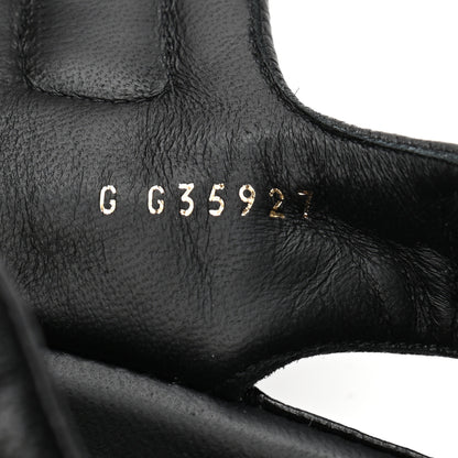 Chanel Grained Calfskin Velcro Dad Sandals 37.5 Black 8 of 8