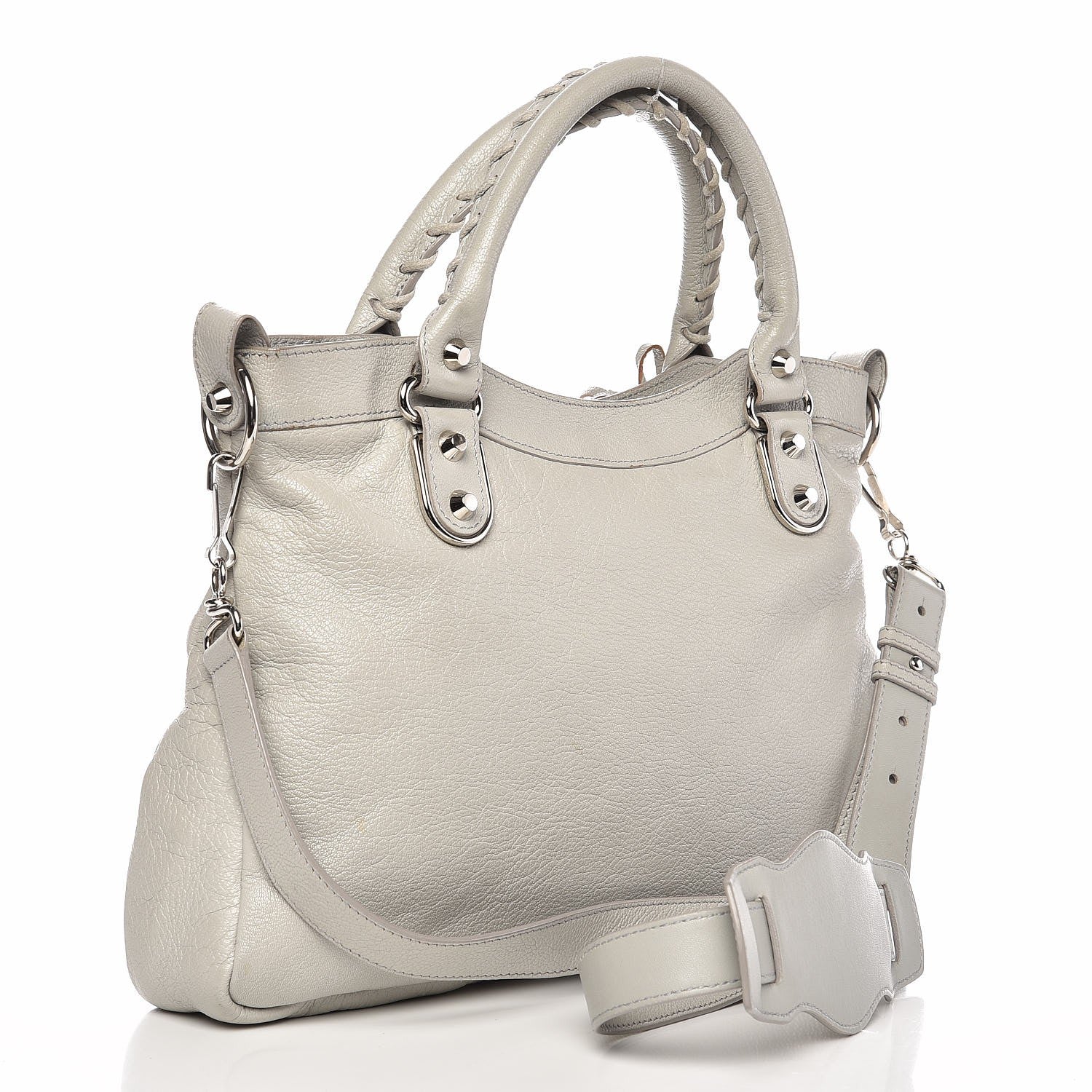 Balenciaga Chevre Silver Metallic Edge Hardware Town Gris Perle 4 of 8