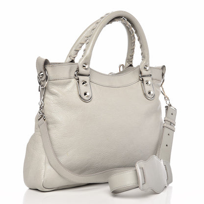 Balenciaga Chevre Silver Metallic Edge Hardware Town Gris Perle 4 of 8