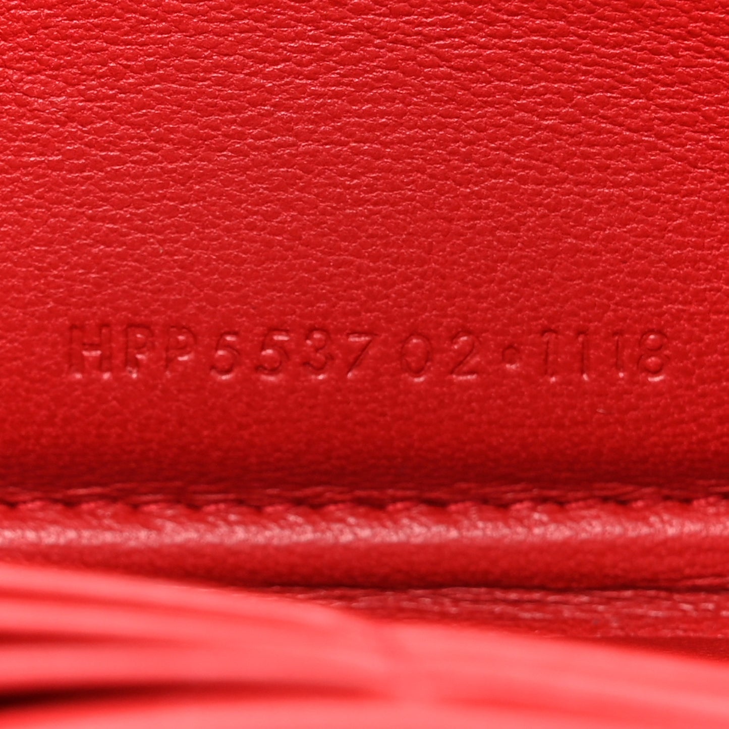 Lambskin Matelasse Monogram Vicky Zip Around Wallet Rouge Eros Rouge Eros