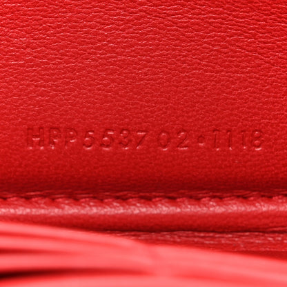 Saint Laurent Lambskin Matelasse Monogram Vicky Zip Around Wallet Rouge Eros Rouge Eros 7 of 9