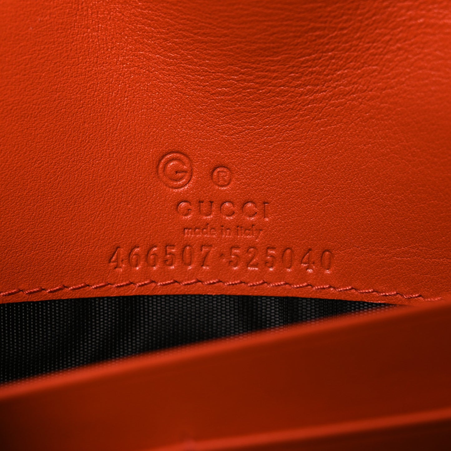Soft Microguccissima Crossbody Wallet Sun Orange