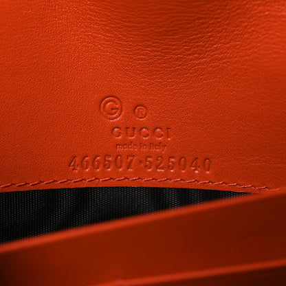 Gucci Soft Microguccissima Crossbody Wallet Sun Orange 6 of 10
