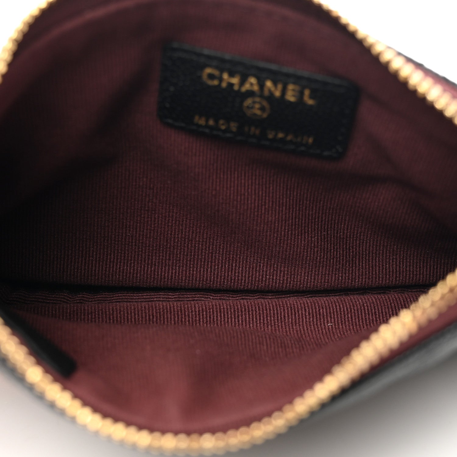 Chanel Caviar Quilted Small Cosmetic Case Black 5 of 7
