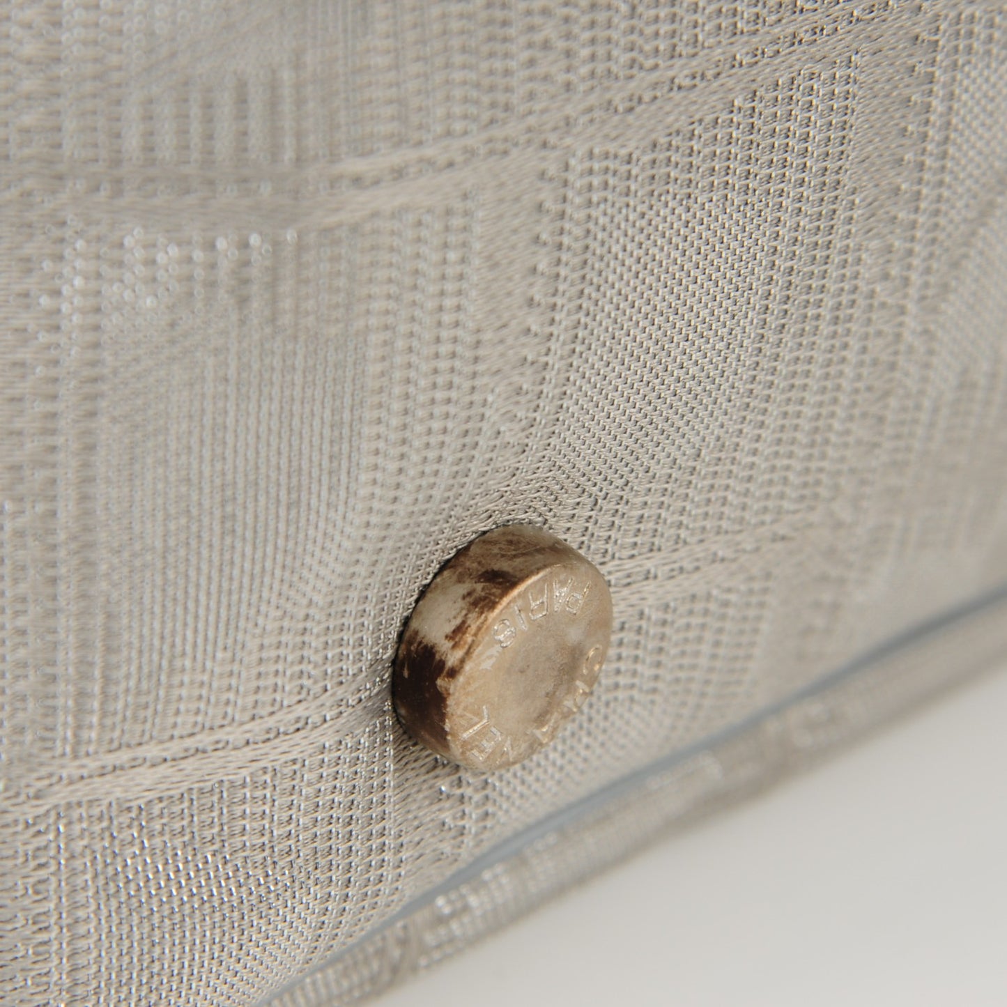 Nylon Medium Travel Tote Silver