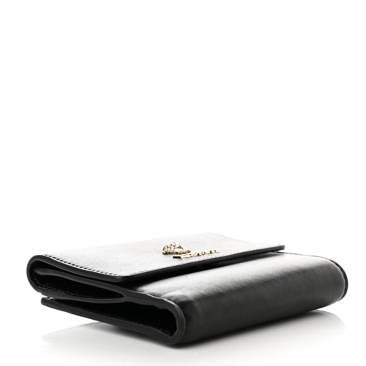Calfskin Medusa Wallet Black